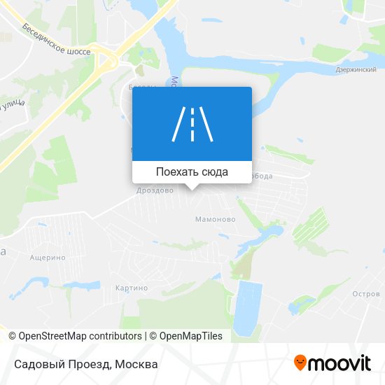 Карта Садовый Проезд