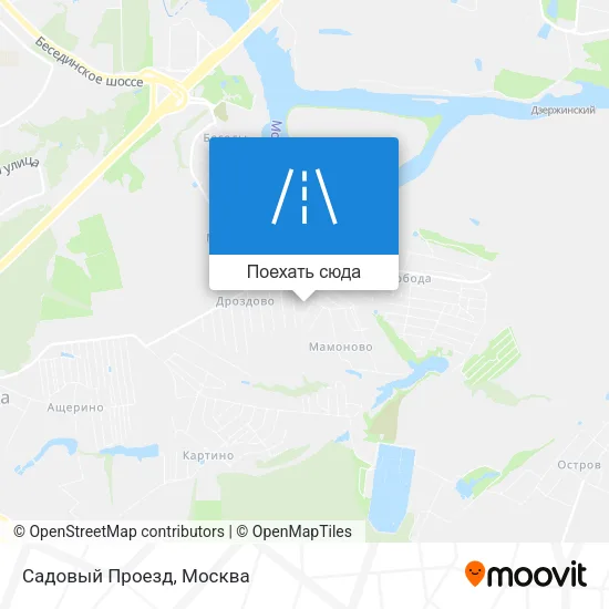 Карта Садовый Проезд