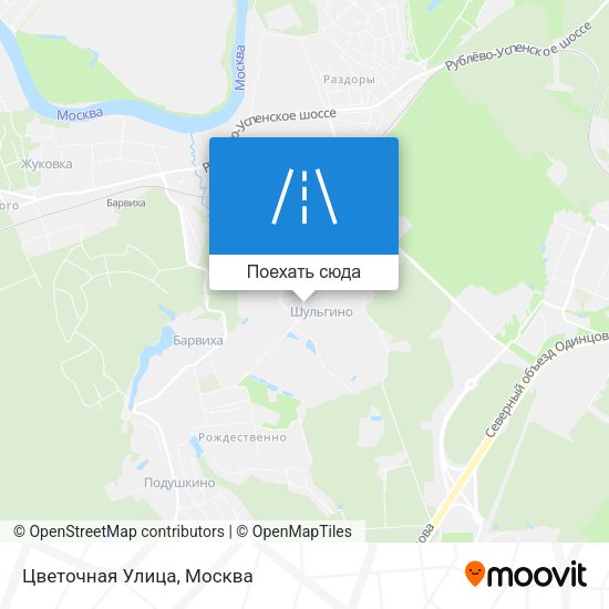 Карта Цветочная Улица