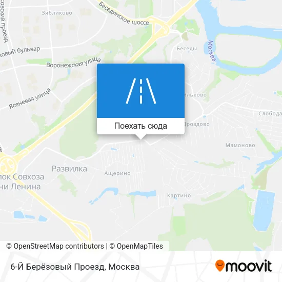 Карта 6-Й Берёзовый Проезд