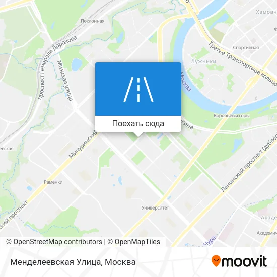 Карта Менделеевская Улица