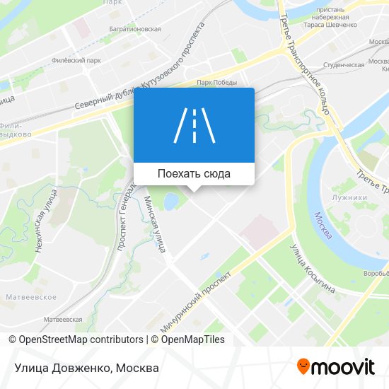Карта Улица Довженко