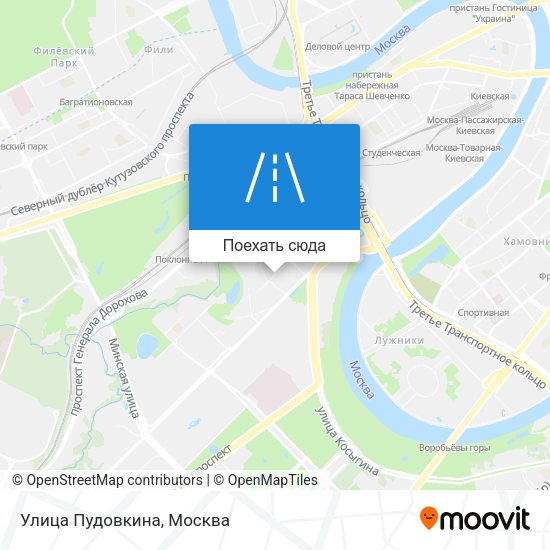 Карта Улица Пудовкина