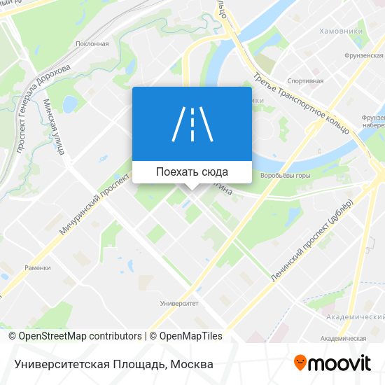 Карта Университетская Площадь