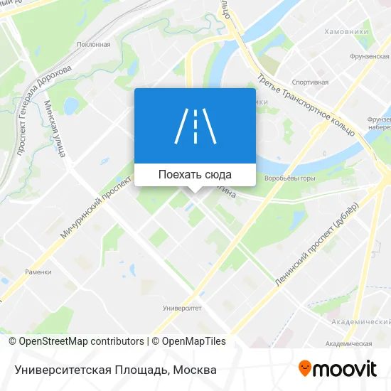 Карта Университетская Площадь
