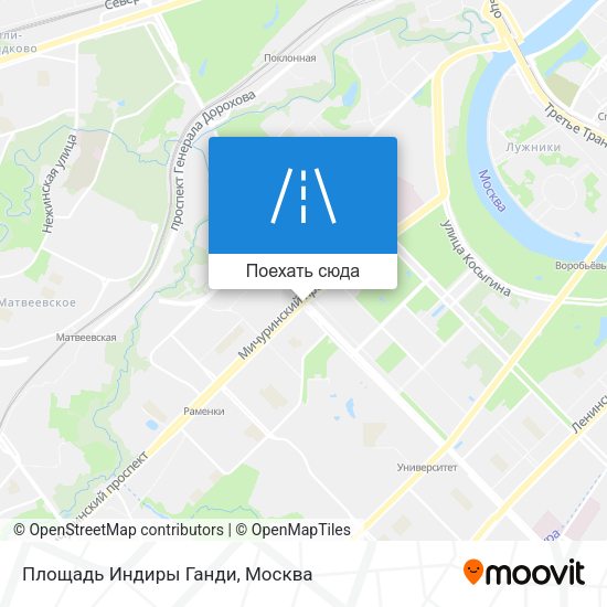 Карта Площадь Индиры Ганди