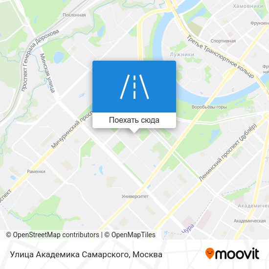 Карта Улица Академика Самарского