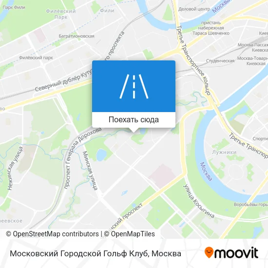 Карта Московский Городской Гольф Клуб