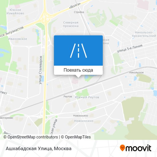 Карта Ашхабадская Улица