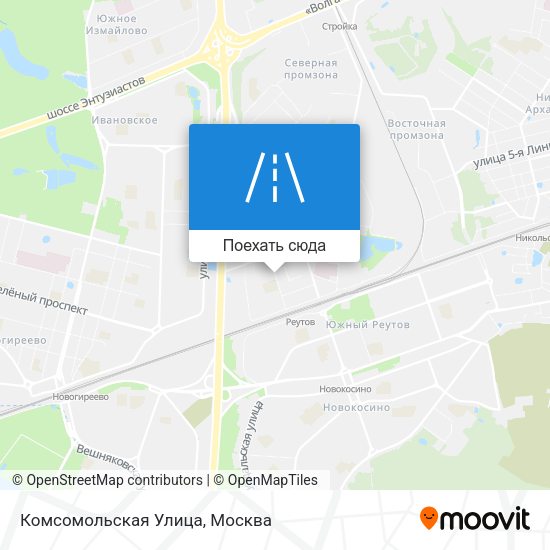 Карта Комсомольская Улица