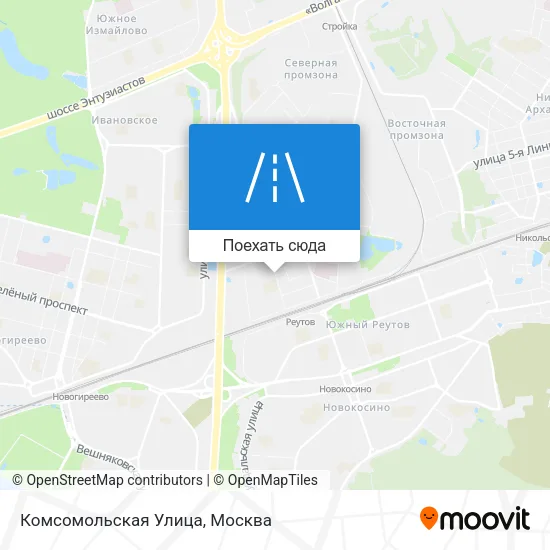 Карта Комсомольская Улица
