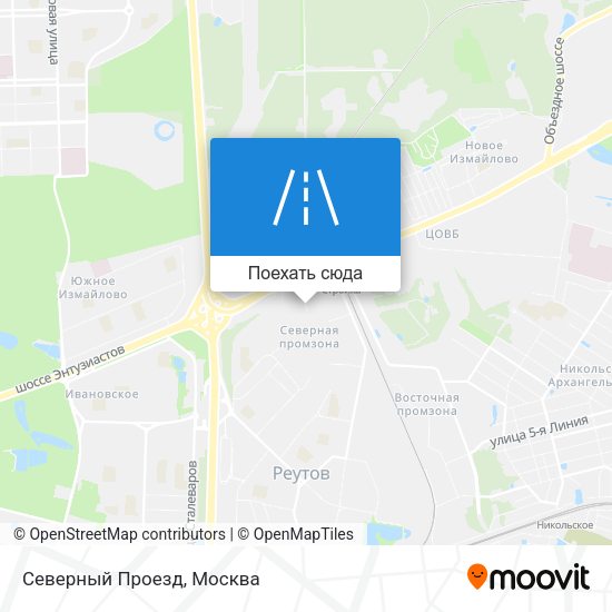 Карта Северный Проезд
