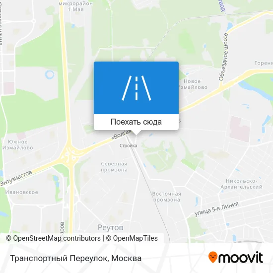 Карта Транспортный Переулок