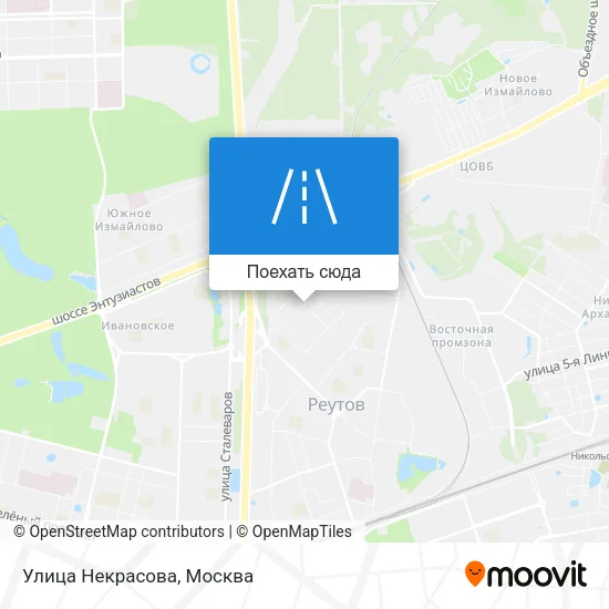 Карта Улица Некрасова