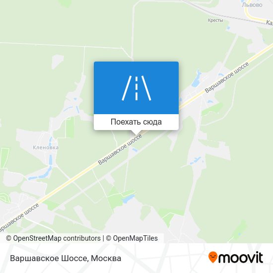 Карта Варшавское Шоссе