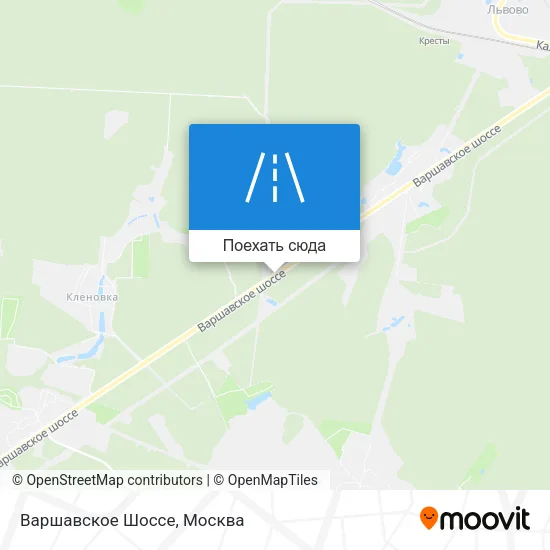 Карта Варшавское Шоссе