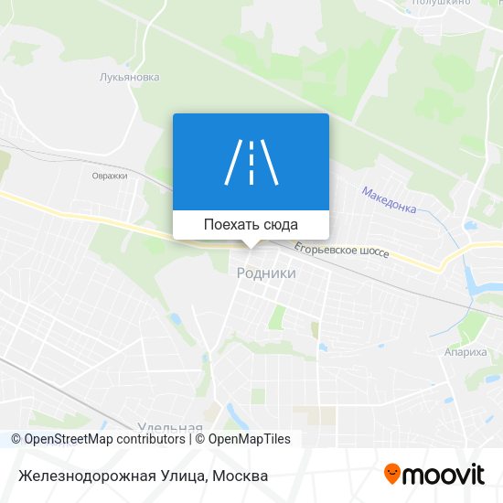 Карта Железнодорожная Улица