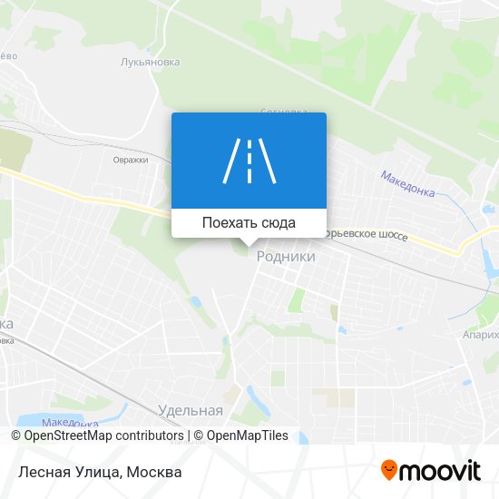Карта Лесная Улица