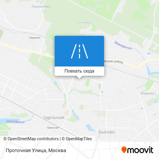 Карта Проточная Улица