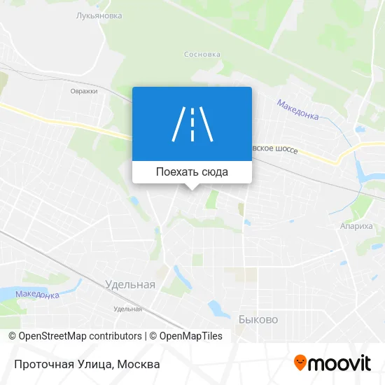 Карта Проточная Улица