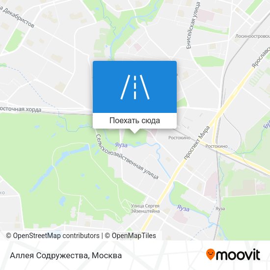 Карта Аллея Содружества