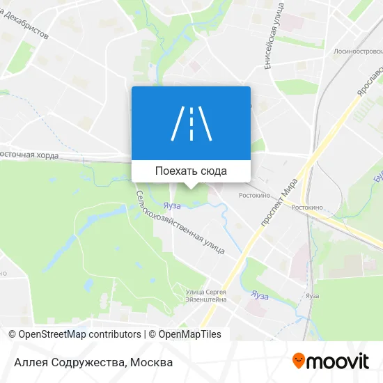 Карта Аллея Содружества