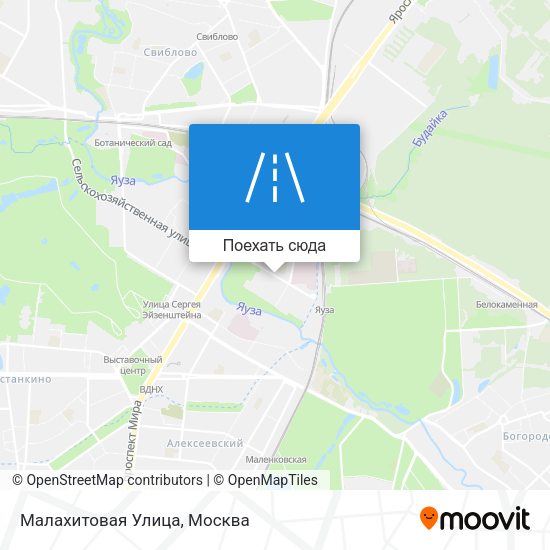 Карта Малахитовая Улица