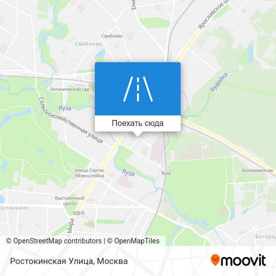 Карта Ростокинская Улица
