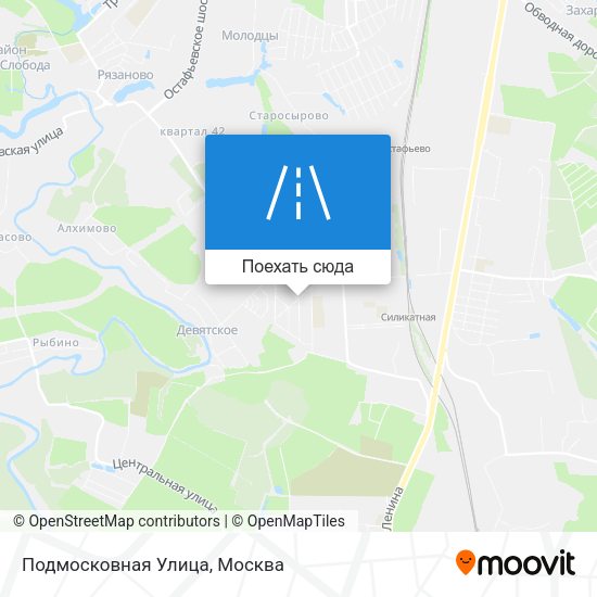 Карта Подмосковная Улица