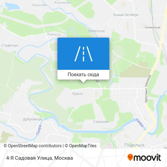Карта 4-Я Садовая Улица