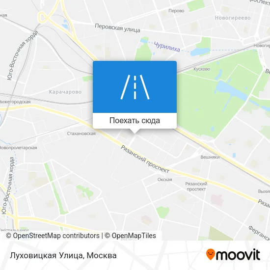 Карта Луховицкая Улица