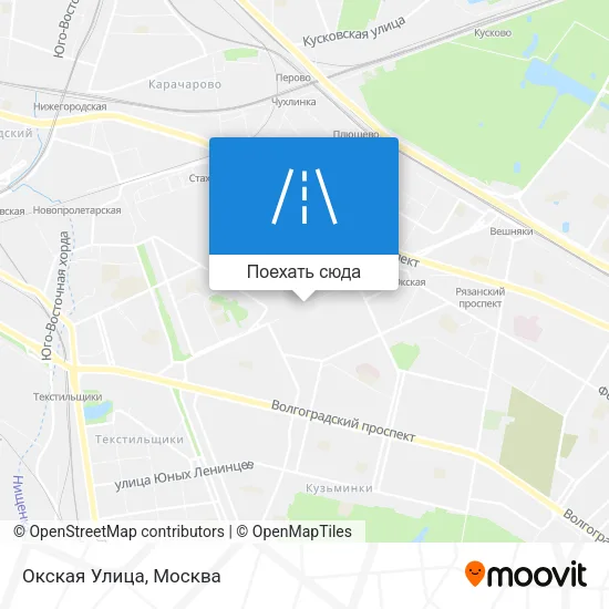 Карта Окская Улица