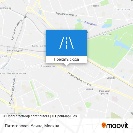 Карта Пятигорская Улица