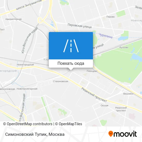 Карта Симоновский Тупик
