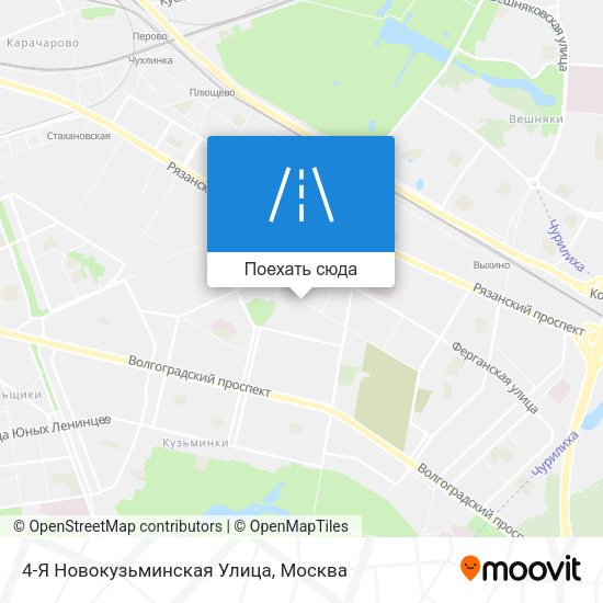 Карта 4-Я Новокузьминская Улица