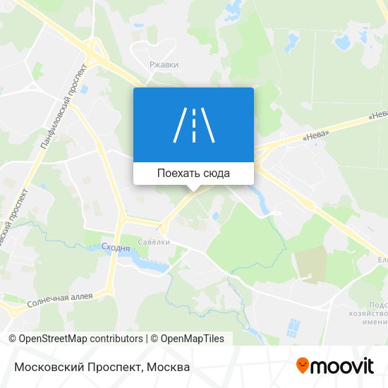 Карта Московский Проспект