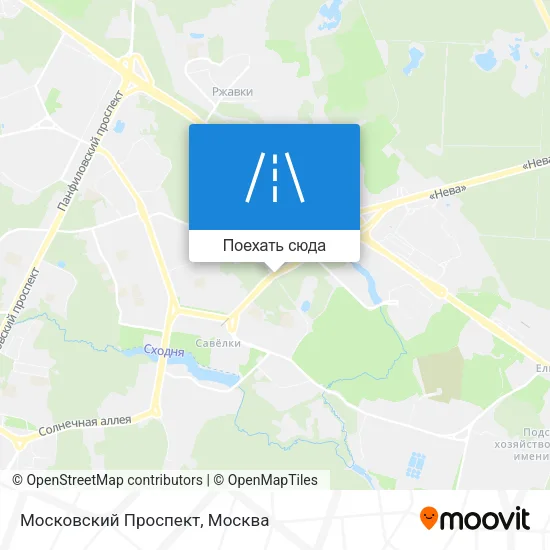 Карта Московский Проспект