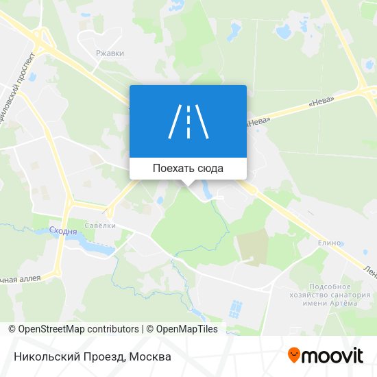 Карта Никольский Проезд