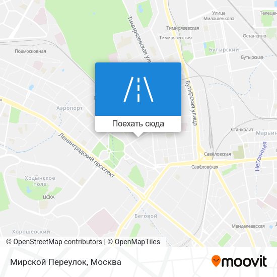 Карта Мирской Переулок