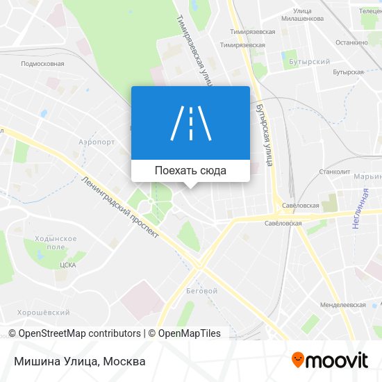 Карта Мишина Улица