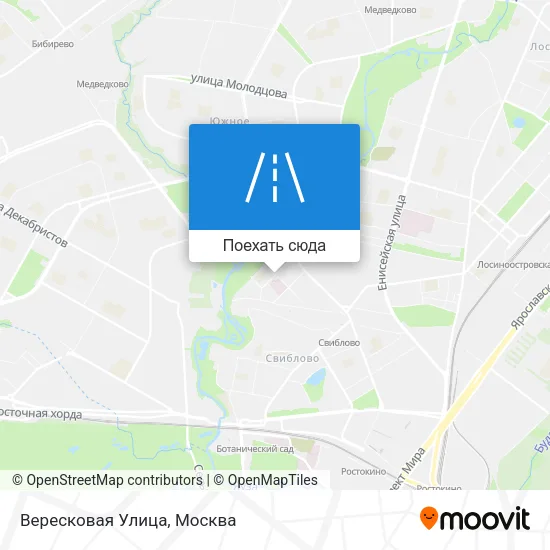 Карта Вересковая Улица