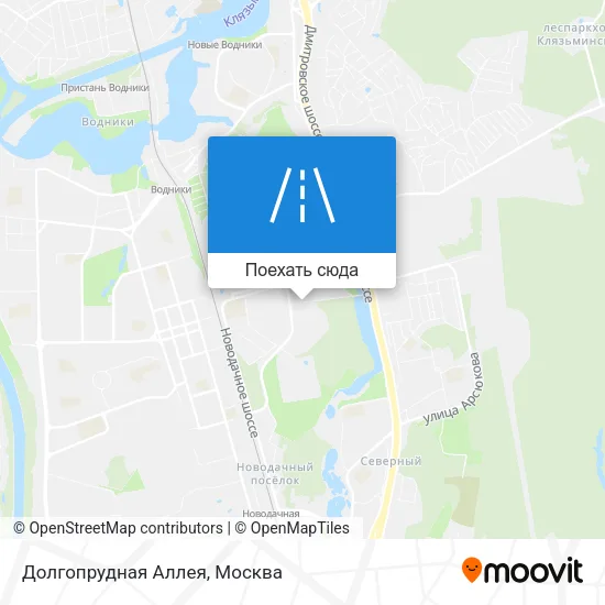 Карта Долгопрудная Аллея