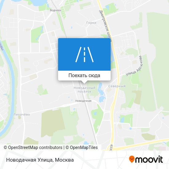 Карта Новодачная Улица