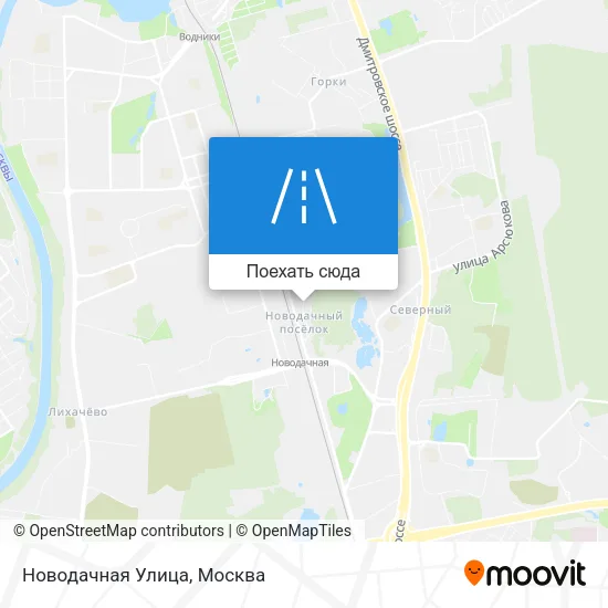 Карта Новодачная Улица