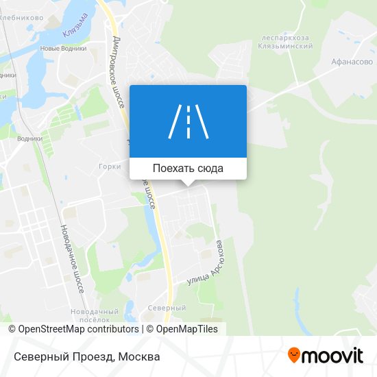 Карта Северный Проезд