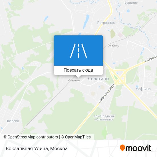 Карта Вокзальная Улица