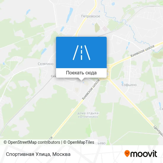 Карта Спортивная Улица