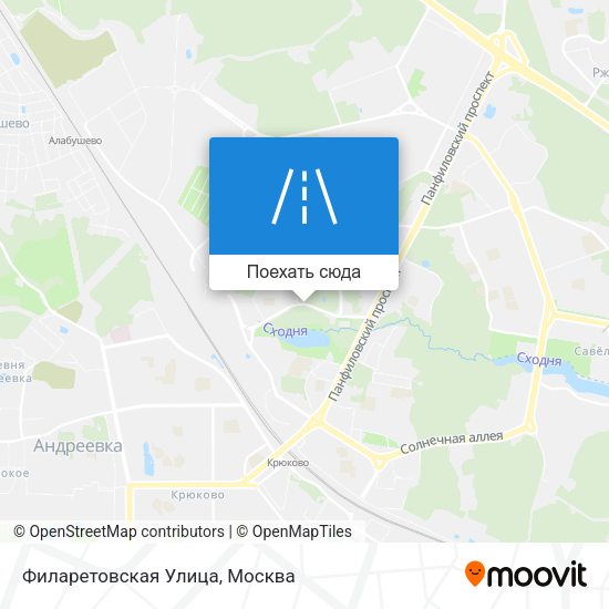 Карта Филаретовская Улица