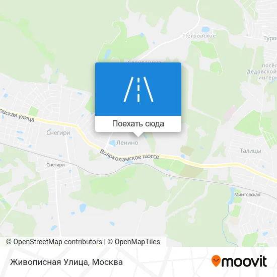 Карта Живописная Улица