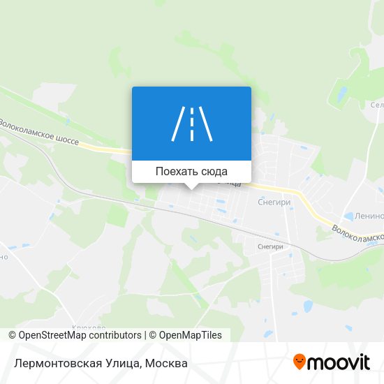 Карта Лермонтовская Улица